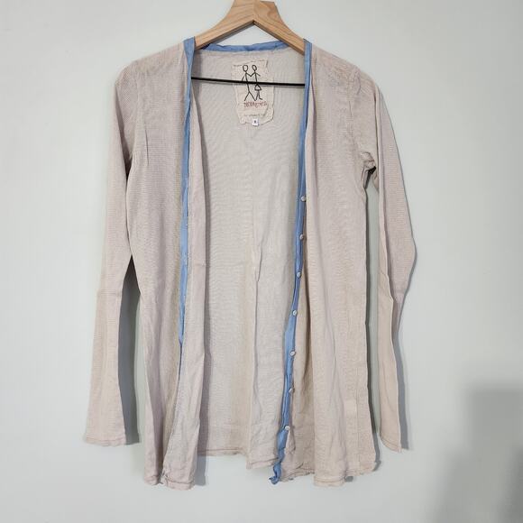 Johnny Was Pete & Greta Myra Mesh Lightweight Cardigan Sweater - Picture 2 of 10